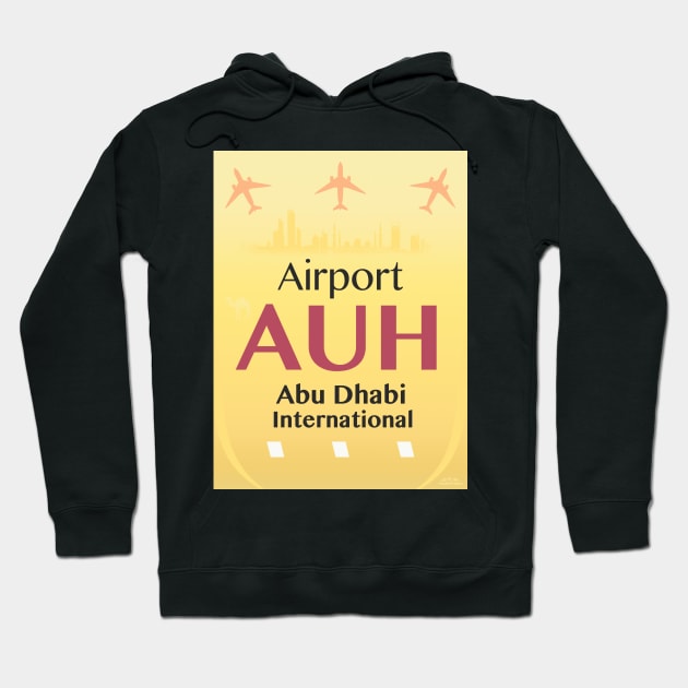 AUH Abu Dhabi airport Hoodie by Woohoo